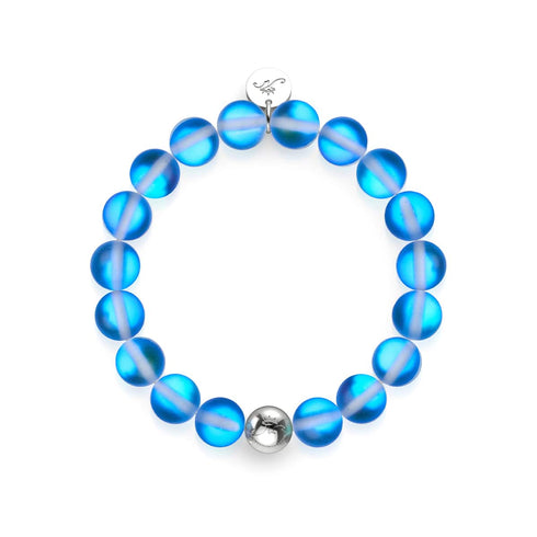 Saphir | Silber | Meerjungfrau Glas Statement Armband